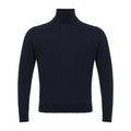 Colombo Blue Cashmere Turtleneck