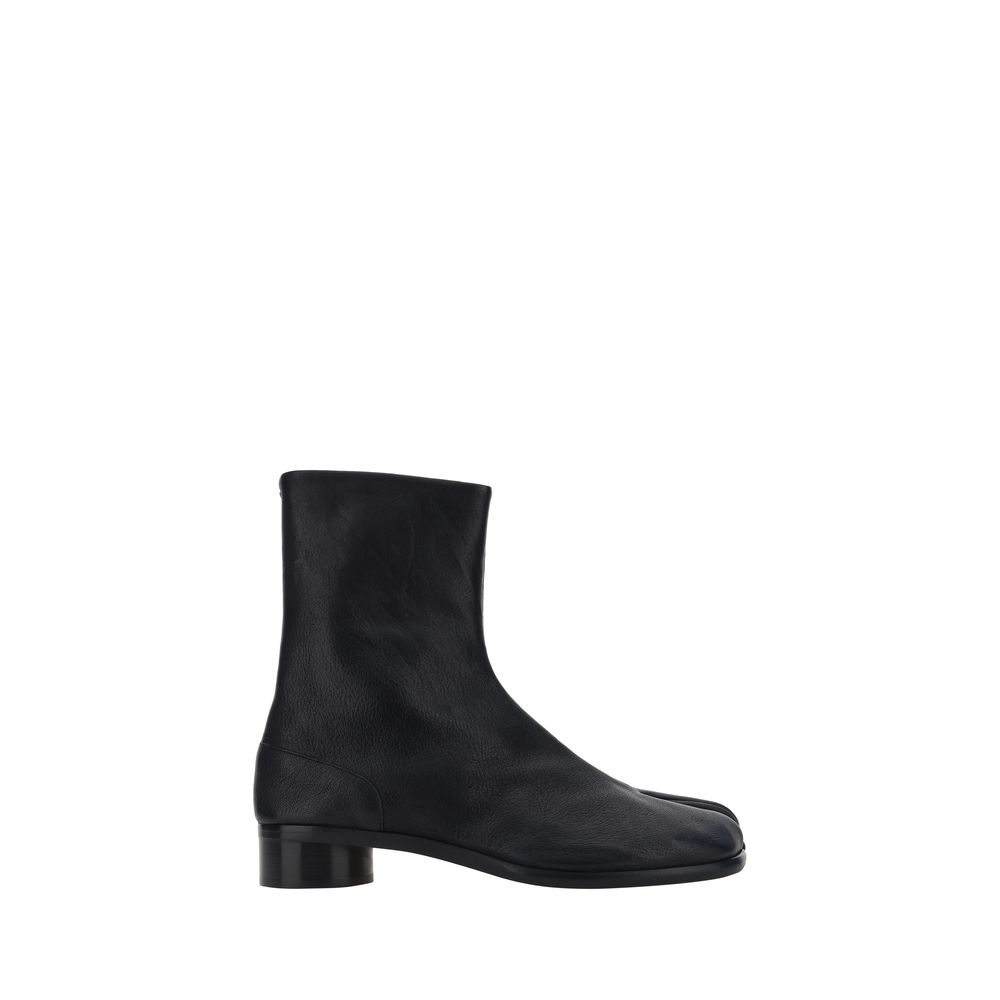 Maison Margiela Black Camel Leather Bactrianus Ankle Boots