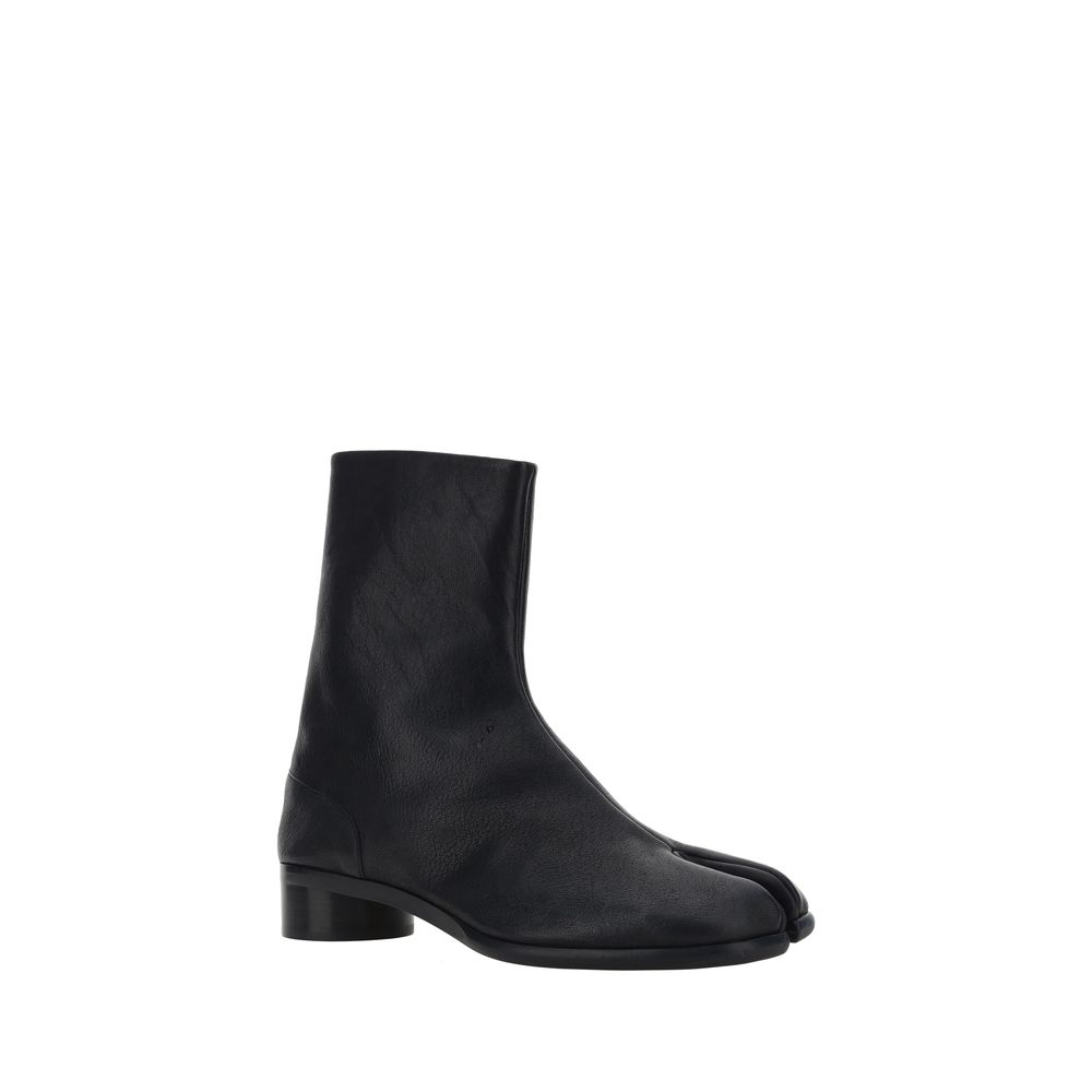 Maison Margiela Black Camel Leather Bactrianus Ankle Boots