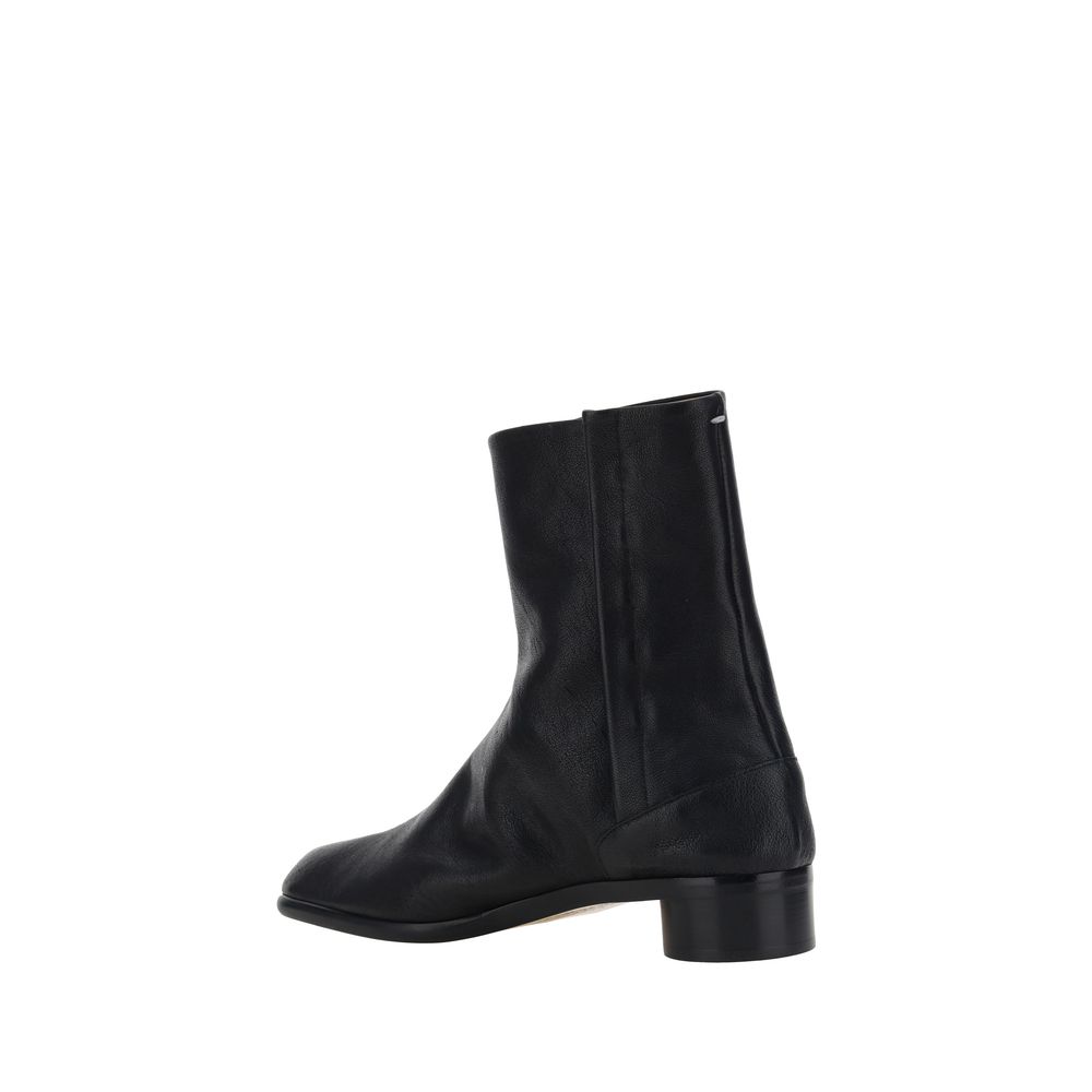 Maison Margiela Black Camel Leather Bactrianus Ankle Boots