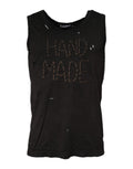 Dolce & Gabbana Black Sleeveless Round Neck Tank T-shirt
