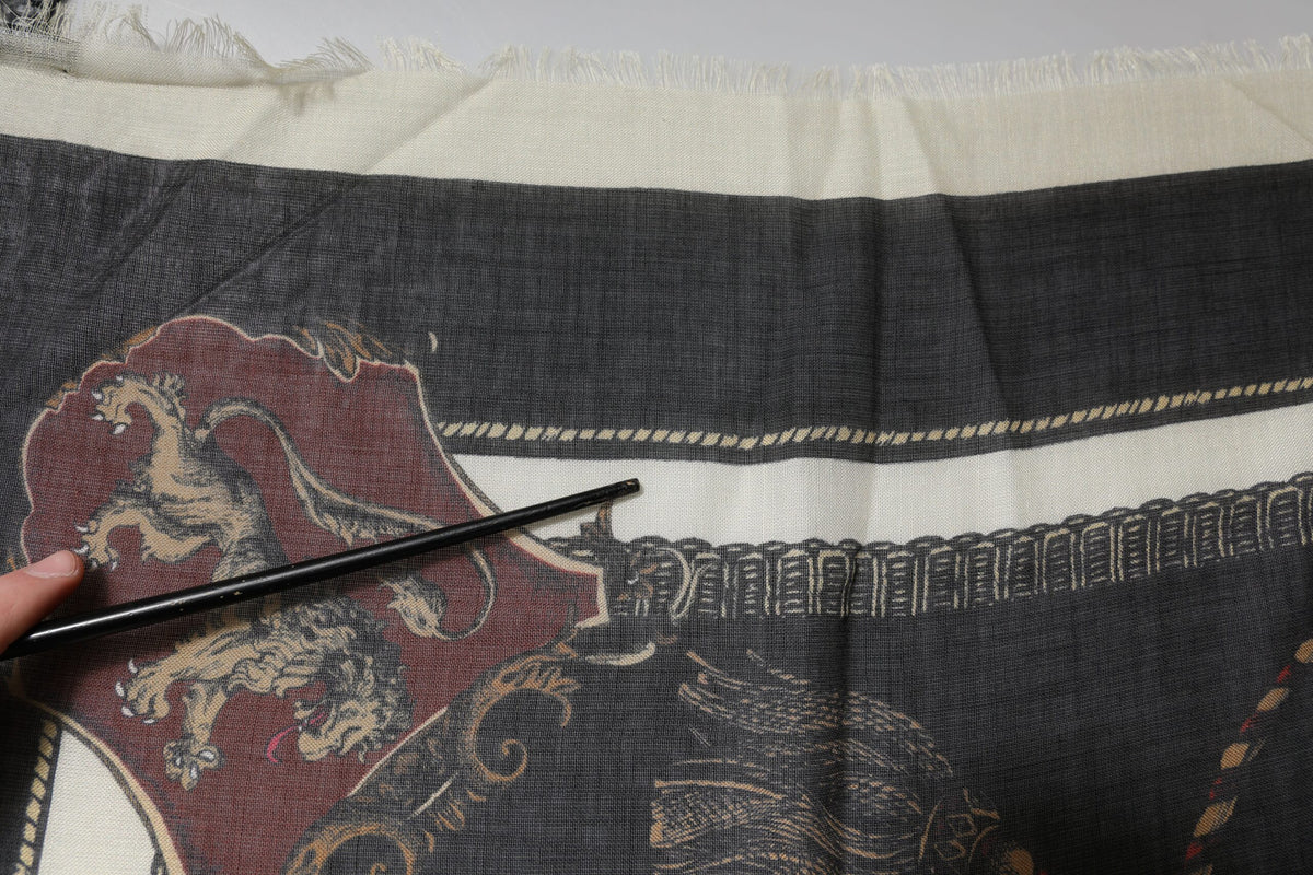 Dolce & Gabbana Multicolor Printed Cashmere Foulard Scarf