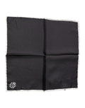 Dolce & Gabbana Black Crown Logo Square Handkerchief Scarf