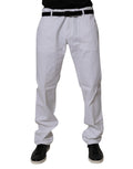 Dolce & Gabbana White Cotton Straight Men Denim Jeans