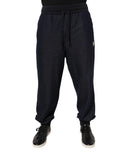 Dolce & Gabbana Dark Gray Jacquard Jogger Men Sweatpants Pants