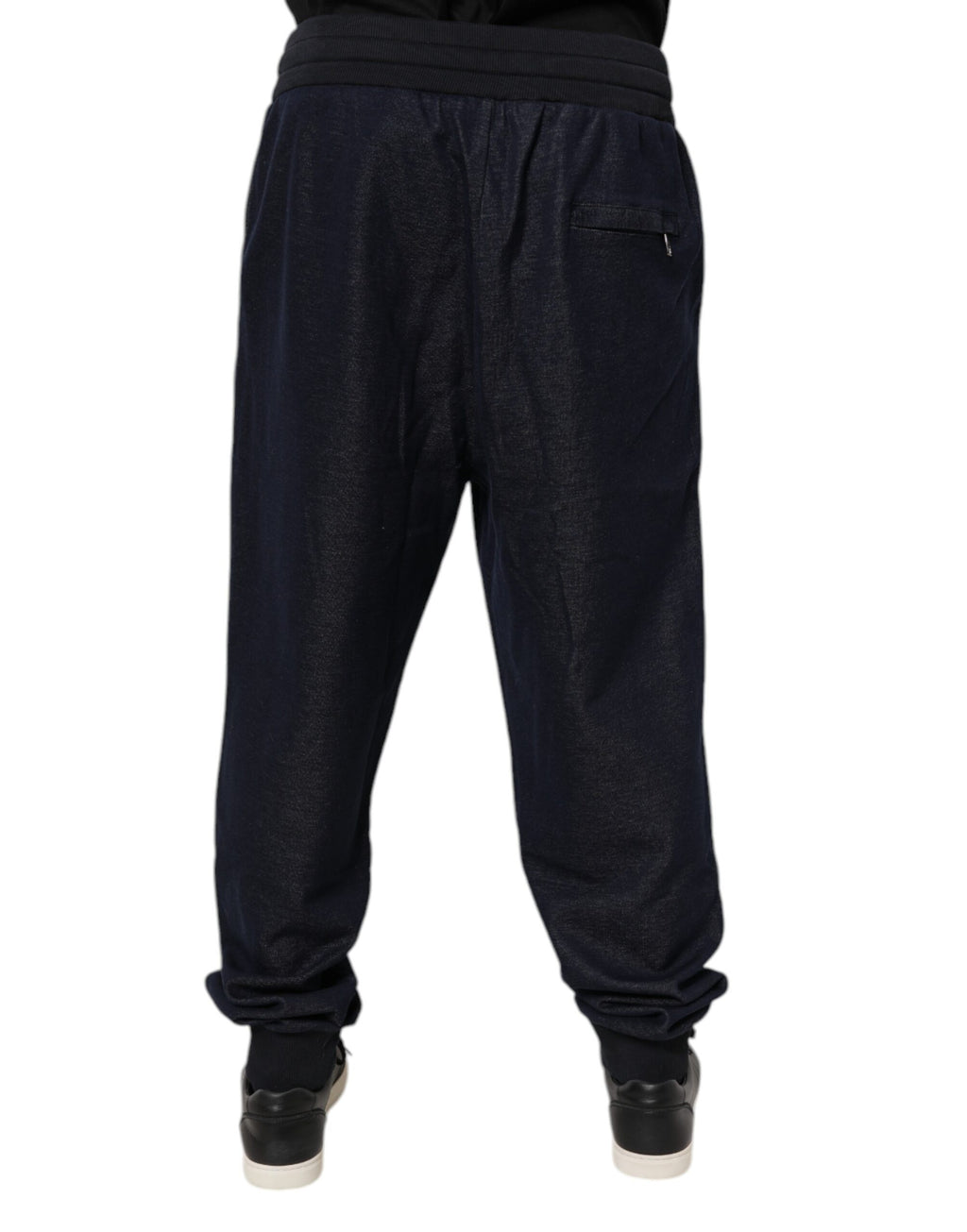Dolce & Gabbana Dark Gray Jacquard Jogger Men Sweatpants Pants