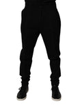 Dolce & Gabbana Black Cotton Stretch Skinny Pants