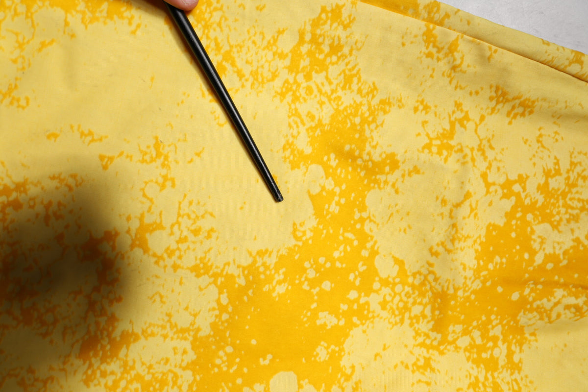 Dolce & Gabbana Yellow Tie Dye Cotton Straight Denim Jeans