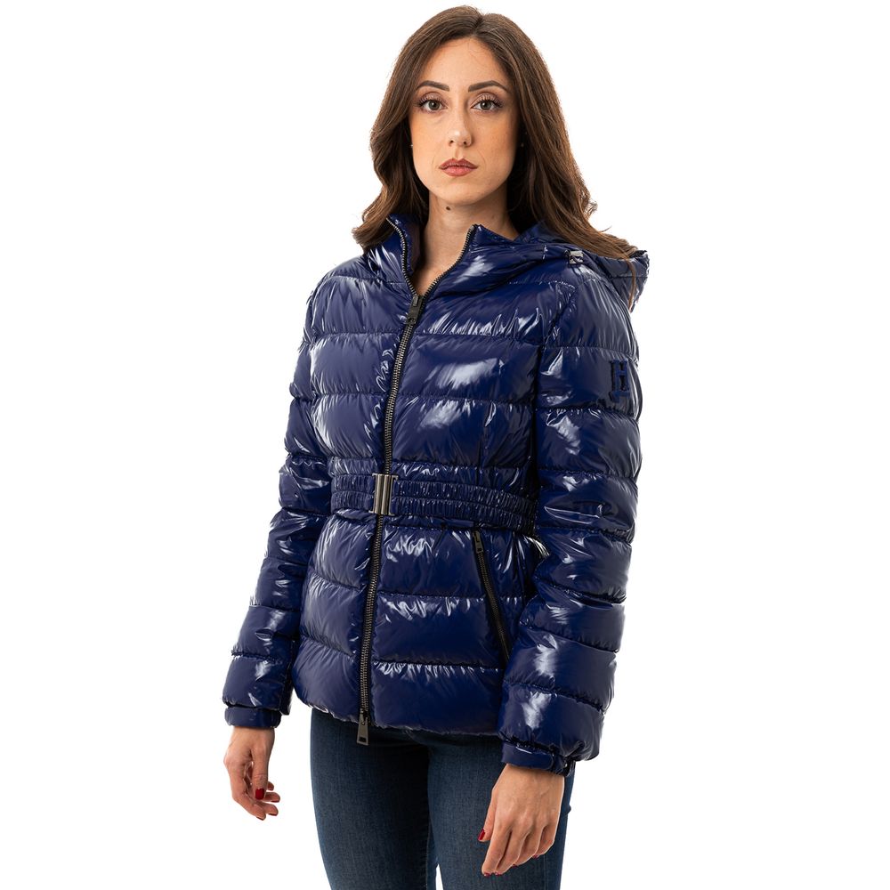 Herno Blue Polyamide Coat