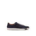 Bally Blue Leather Low Top Sneakers