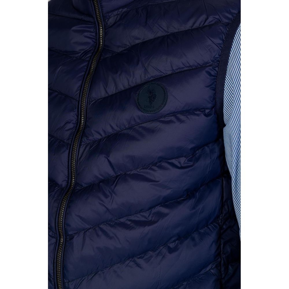 U.S. POLO ASSN. Blue Polyamide Sleeveless Jacket