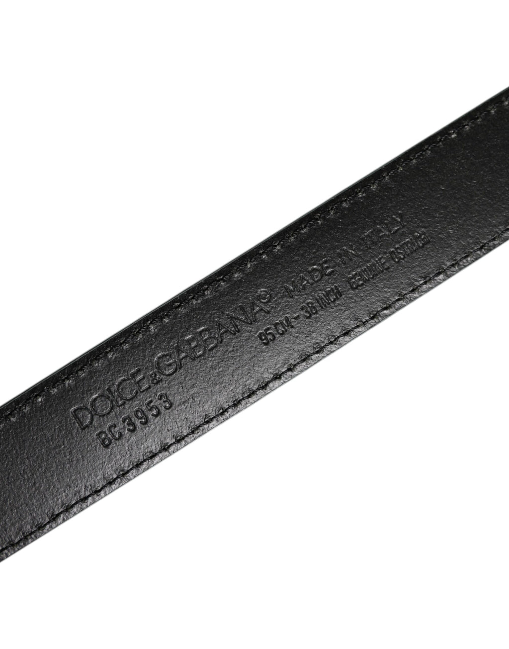 Dolce & Gabbana Green Ostrich Leather Silver Metal Buckle Belt