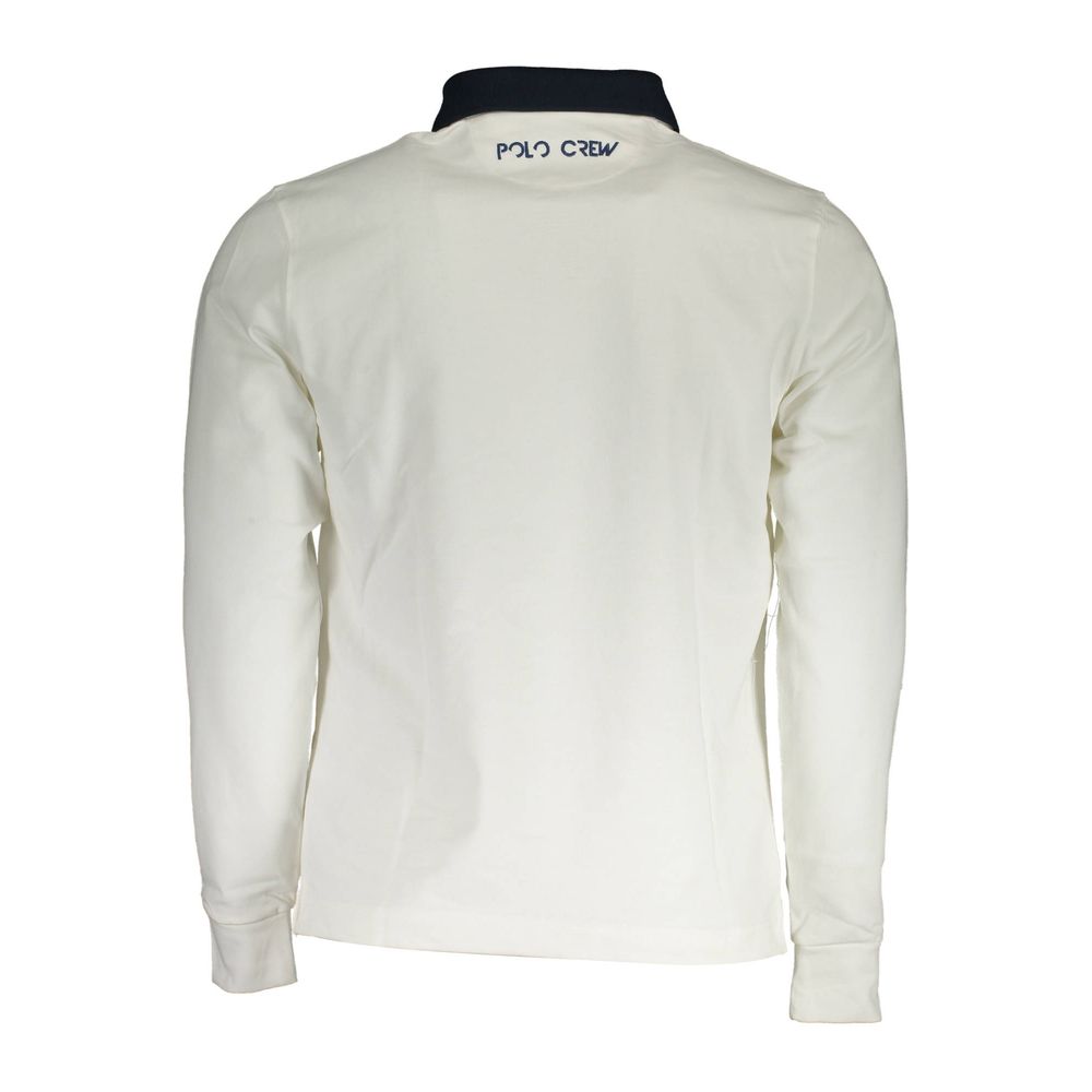 La Martina White Cotton Mens Polo Shirt