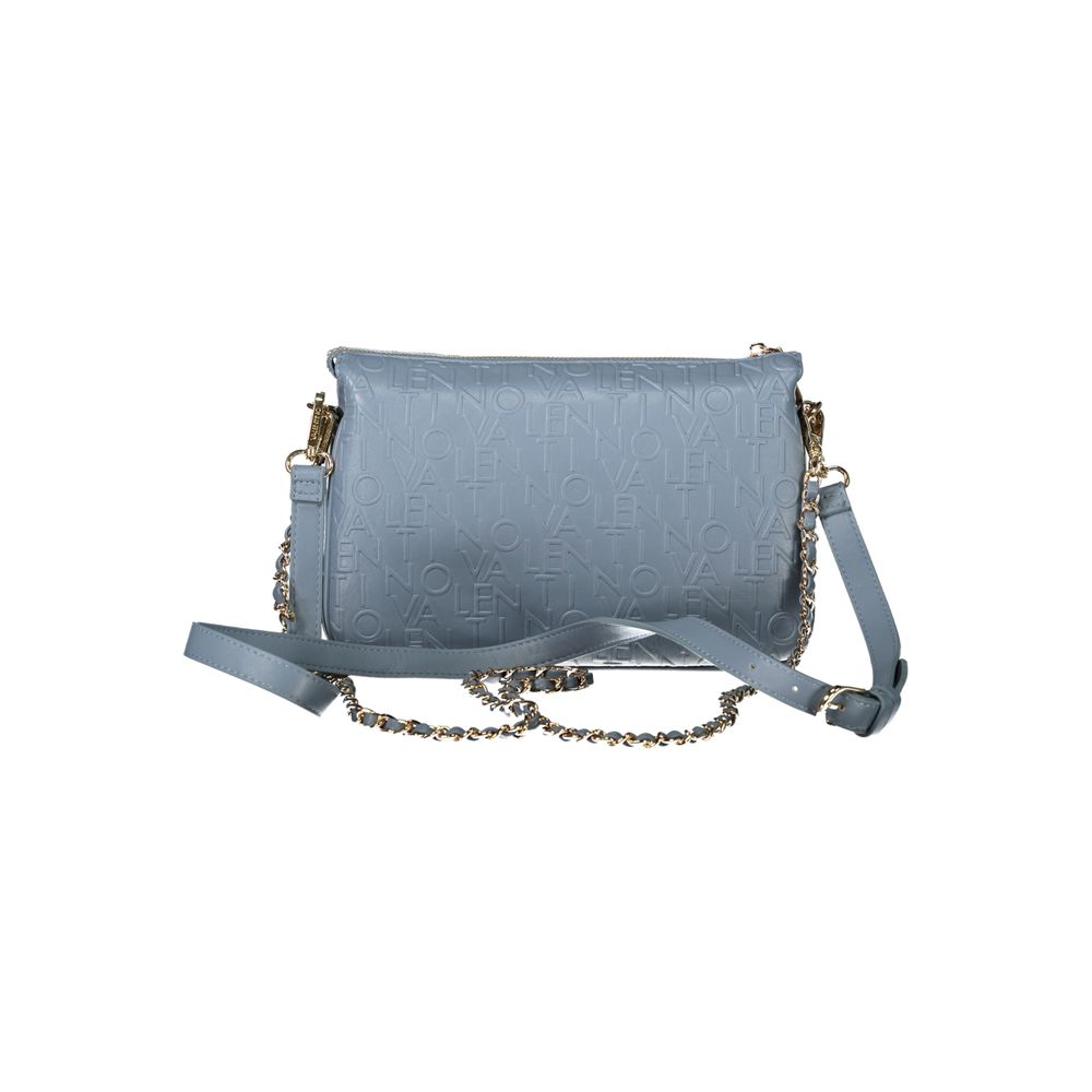 Mario Valentino Azzurro Polyurethane Women's Bag With Shoulder Strap