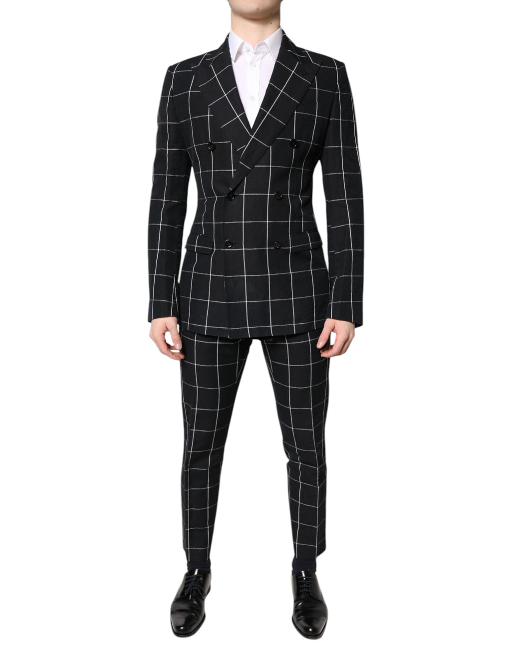 Dolce & Gabbana Dark Gray TAORMINA Double Breasted 2 Piece Suit