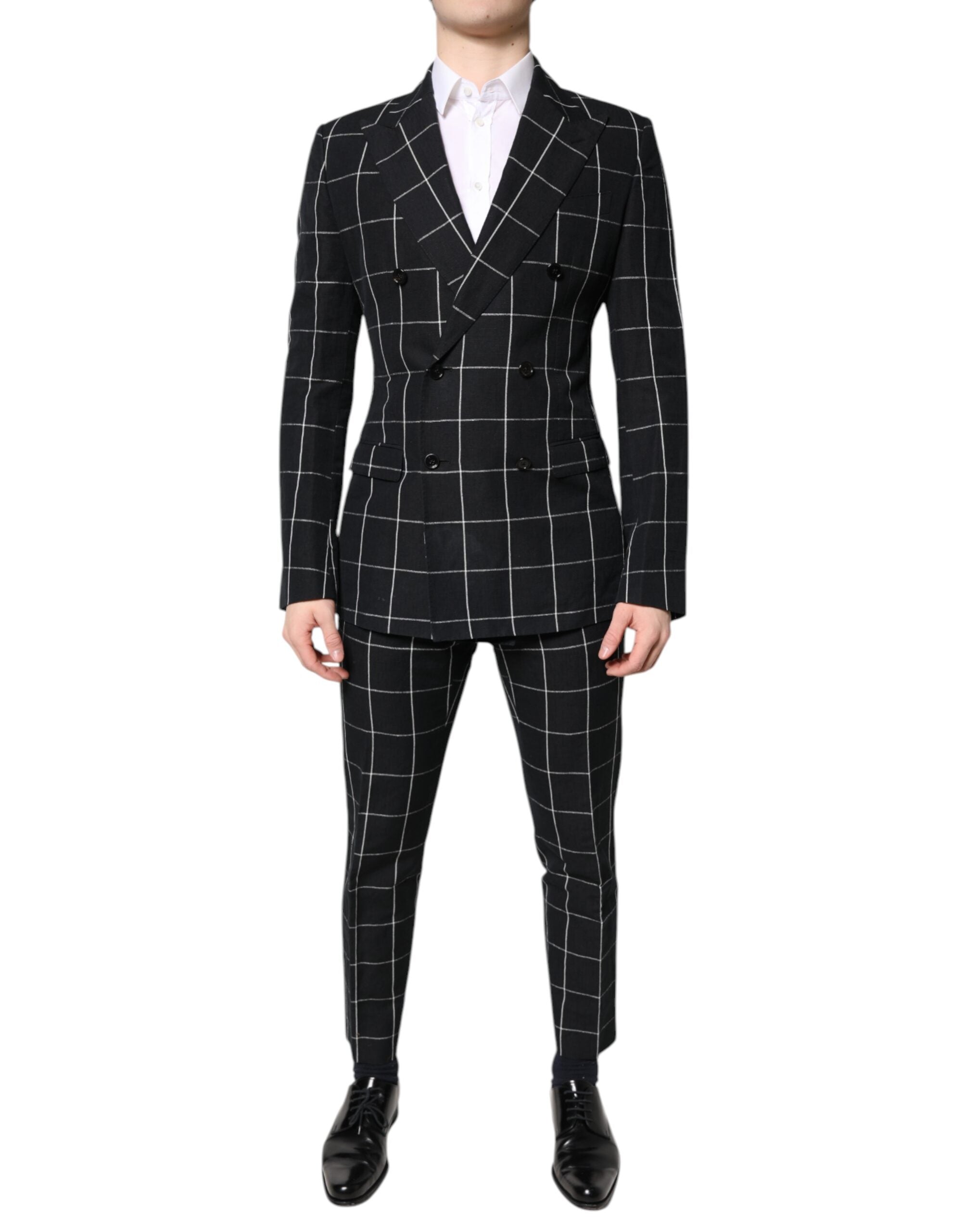 Dolce & Gabbana Dark Gray TAORMINA Double Breasted 2 Piece Suit