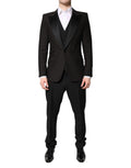 Dolce & Gabbana Dark Gray Single Breasted Formal 3 Piece Suit