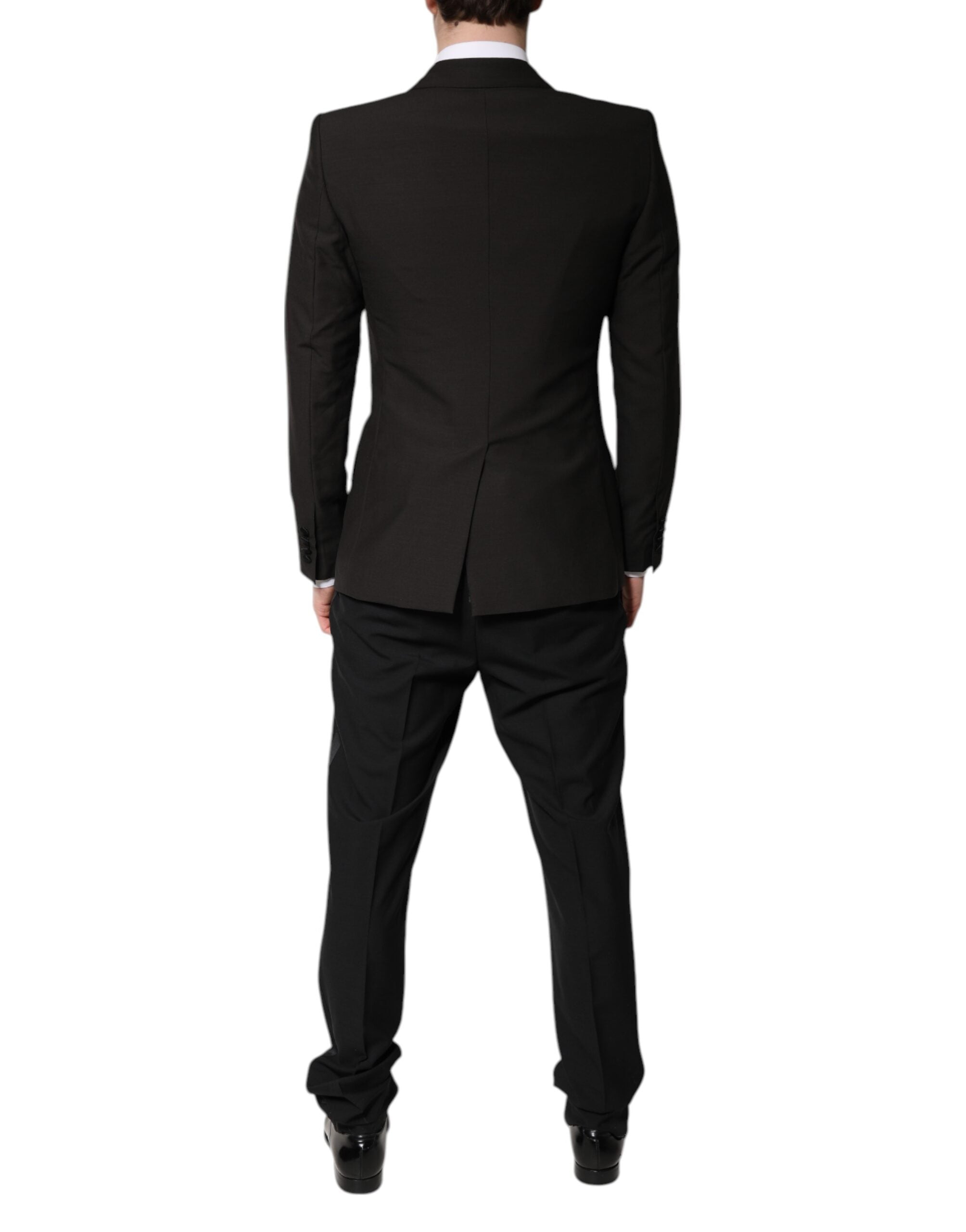 Dolce & Gabbana Dark Gray Single Breasted Formal 3 Piece Suit