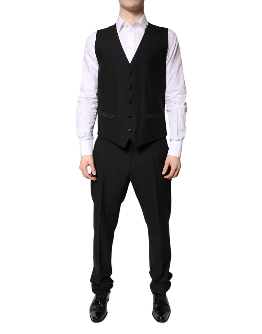 Dolce & Gabbana Dark Gray Single Breasted Formal 3 Piece Suit