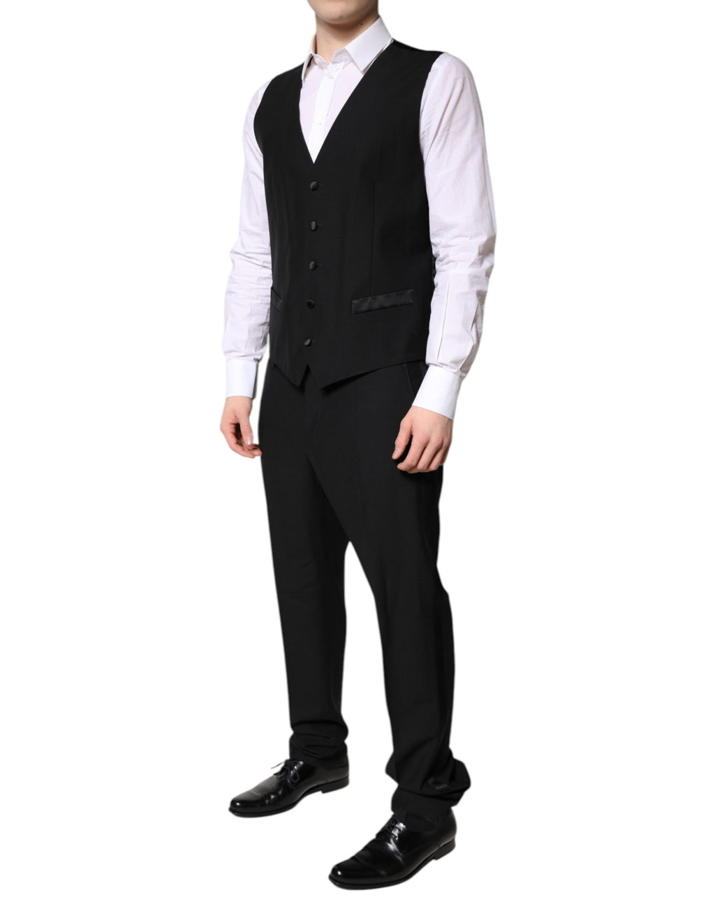Dolce & Gabbana Dark Gray Single Breasted Formal 3 Piece Suit