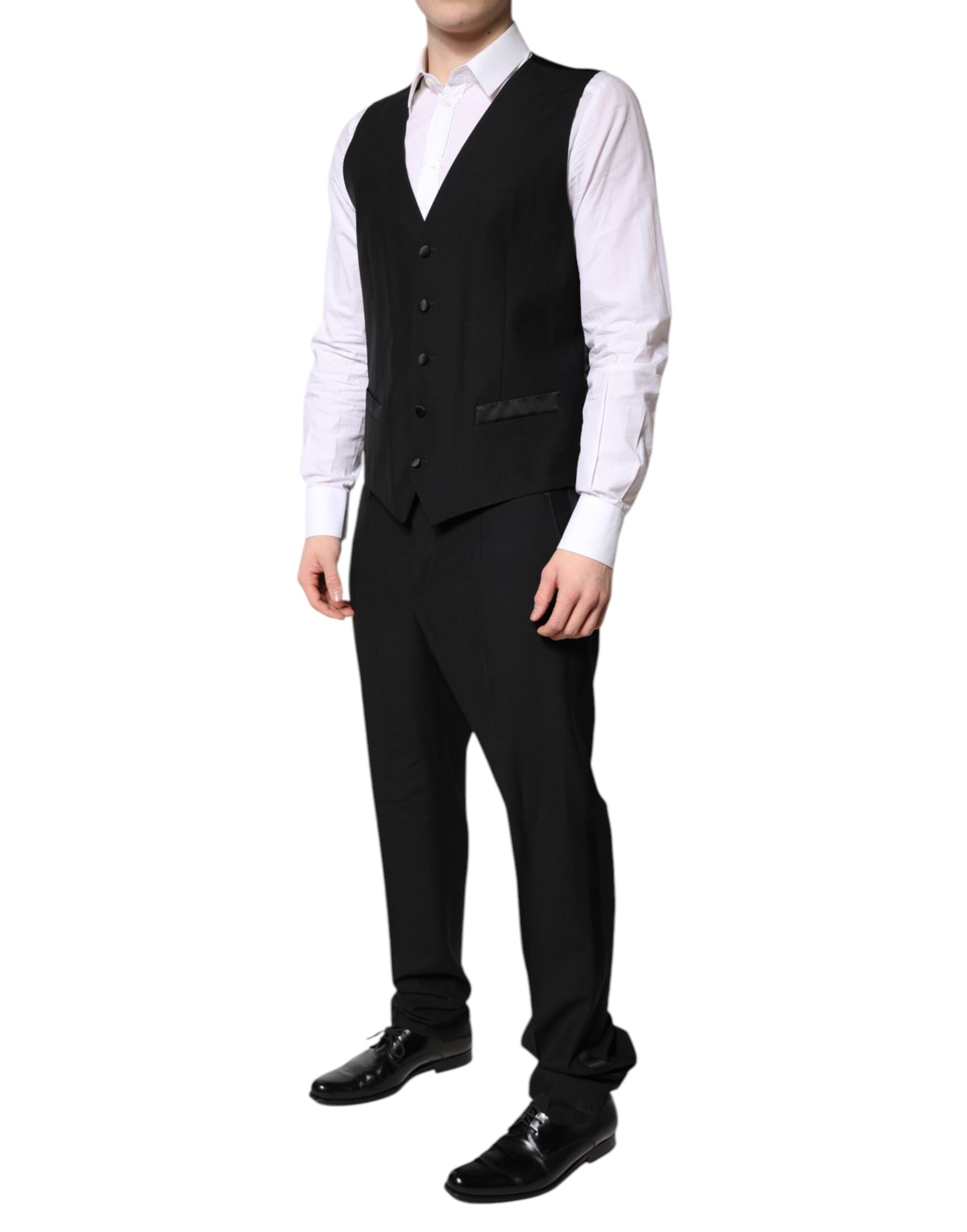 Dolce & Gabbana Dark Gray Single Breasted Formal 3 Piece Suit