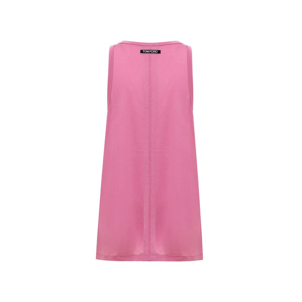 Tom Ford Pink Silk Tank Tops