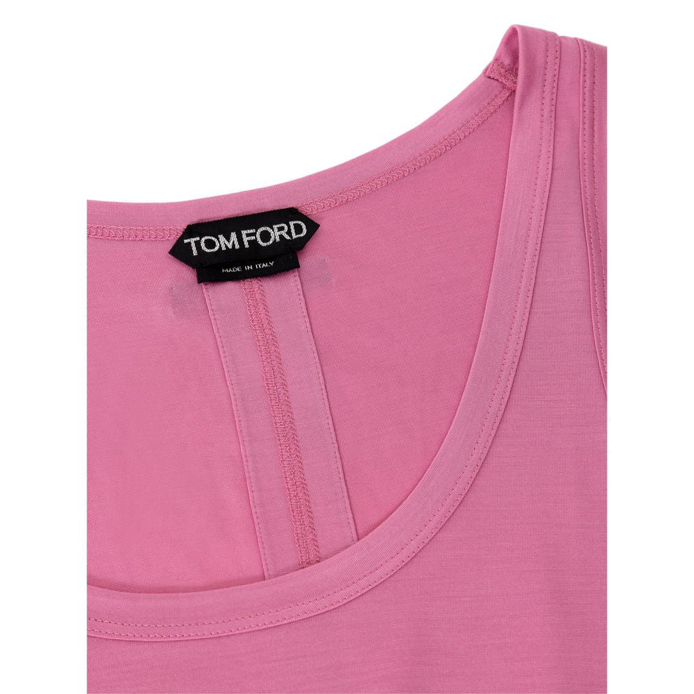 Tom Ford Pink Silk Tank Tops