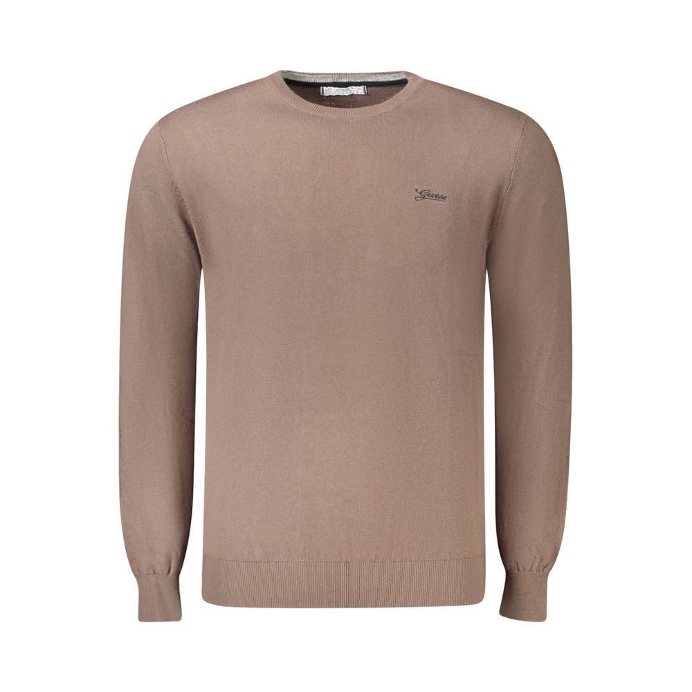 Guess Jeans Marrone Cotton Male Sweater