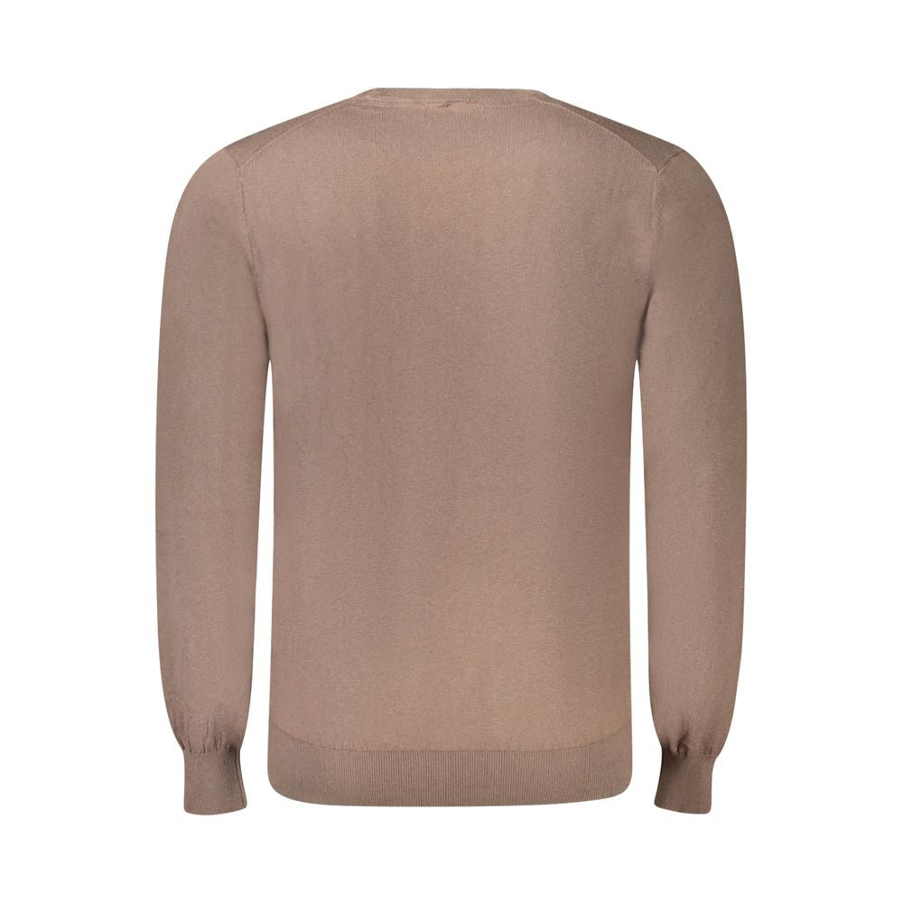 Guess Jeans Marrone Cotton Male Sweater