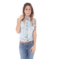 John Galliano Azzurro Cotton Women's Vest