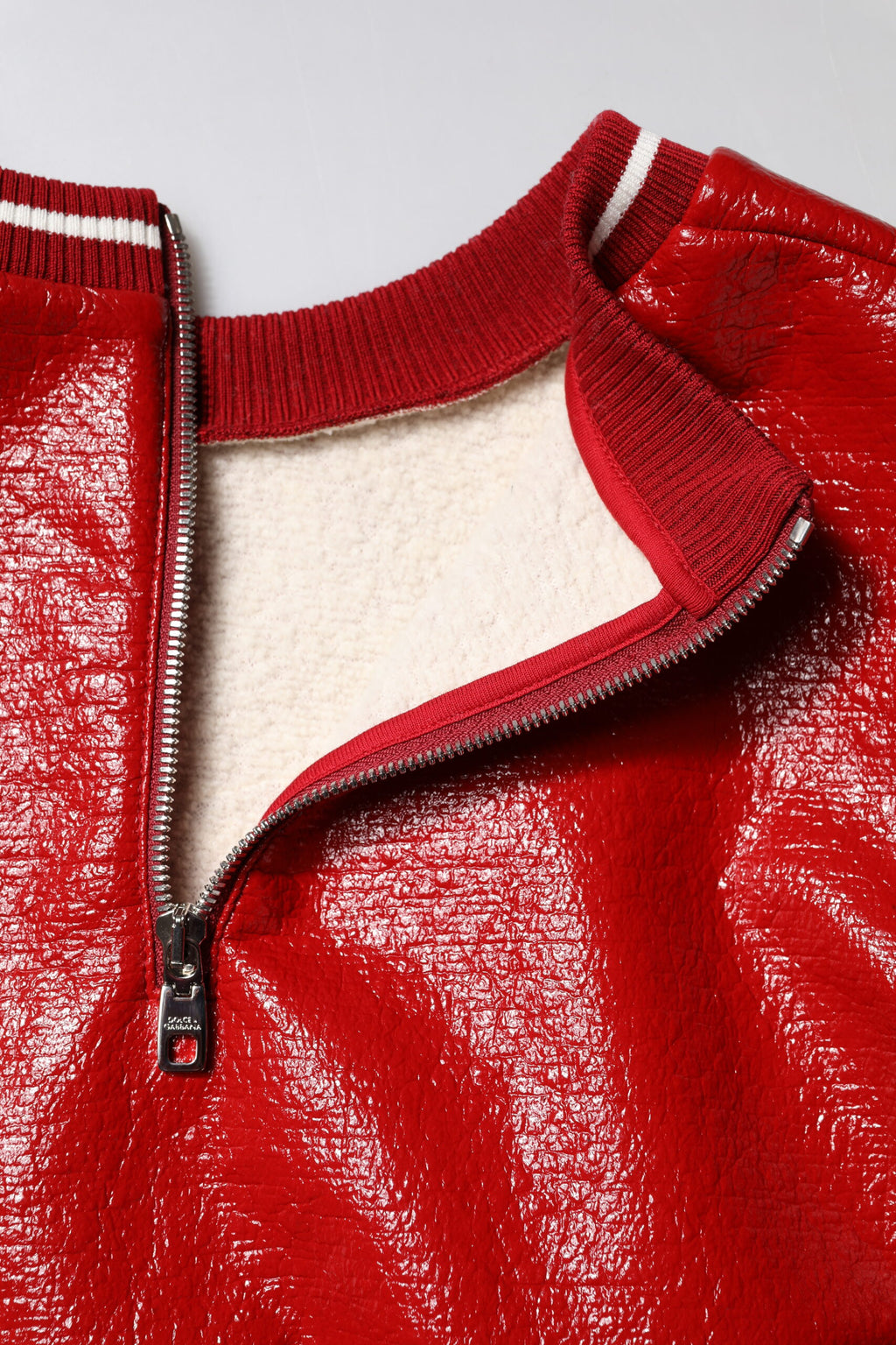 Dolce & Gabbana Red Wool DGLogo Embroidery Pullover Sweater