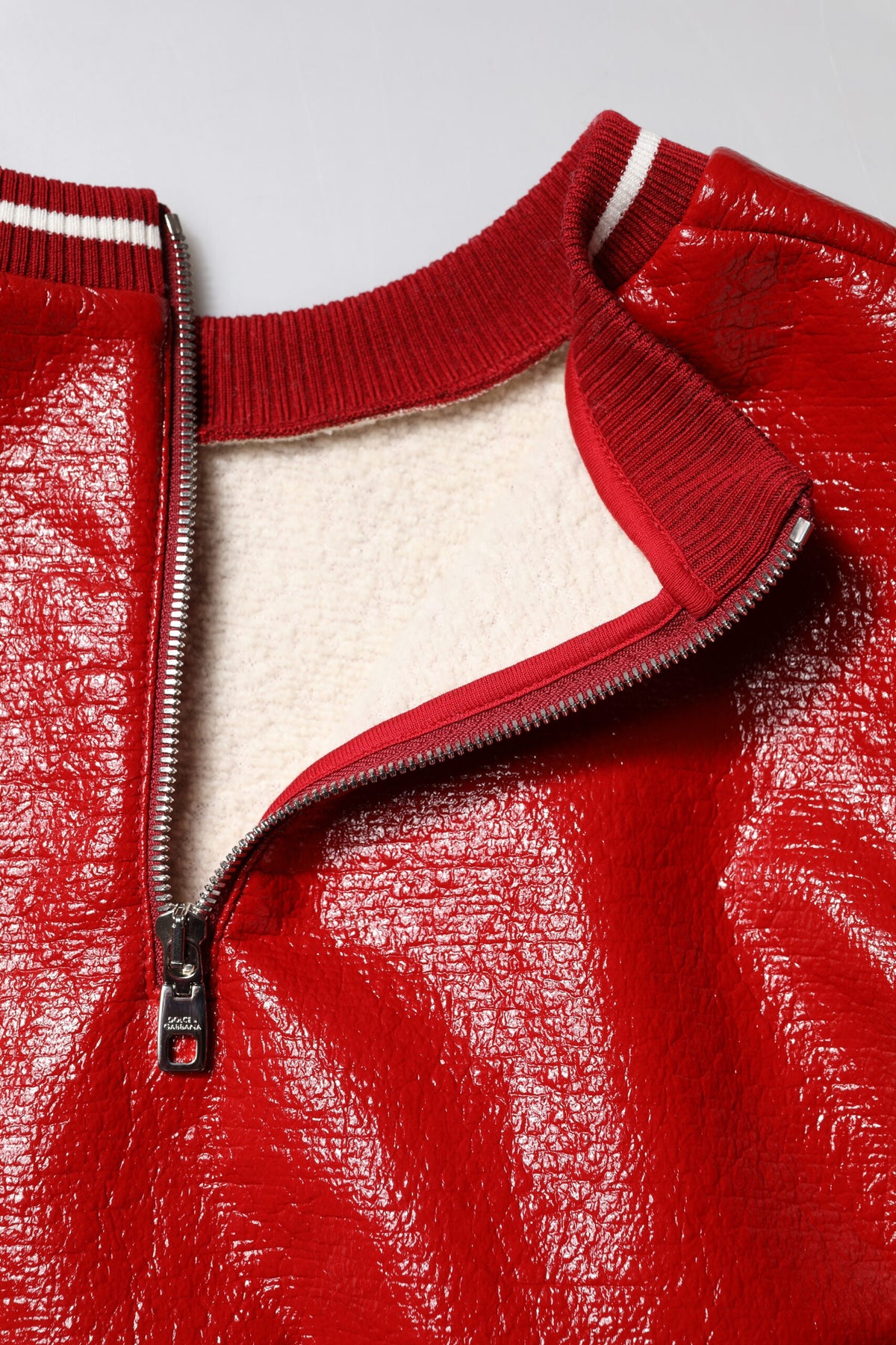 Dolce & Gabbana Red Wool DGLogo Embroidery Pullover Sweater