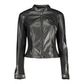 Guess Jeans Black Polyurethane Women's Jacket