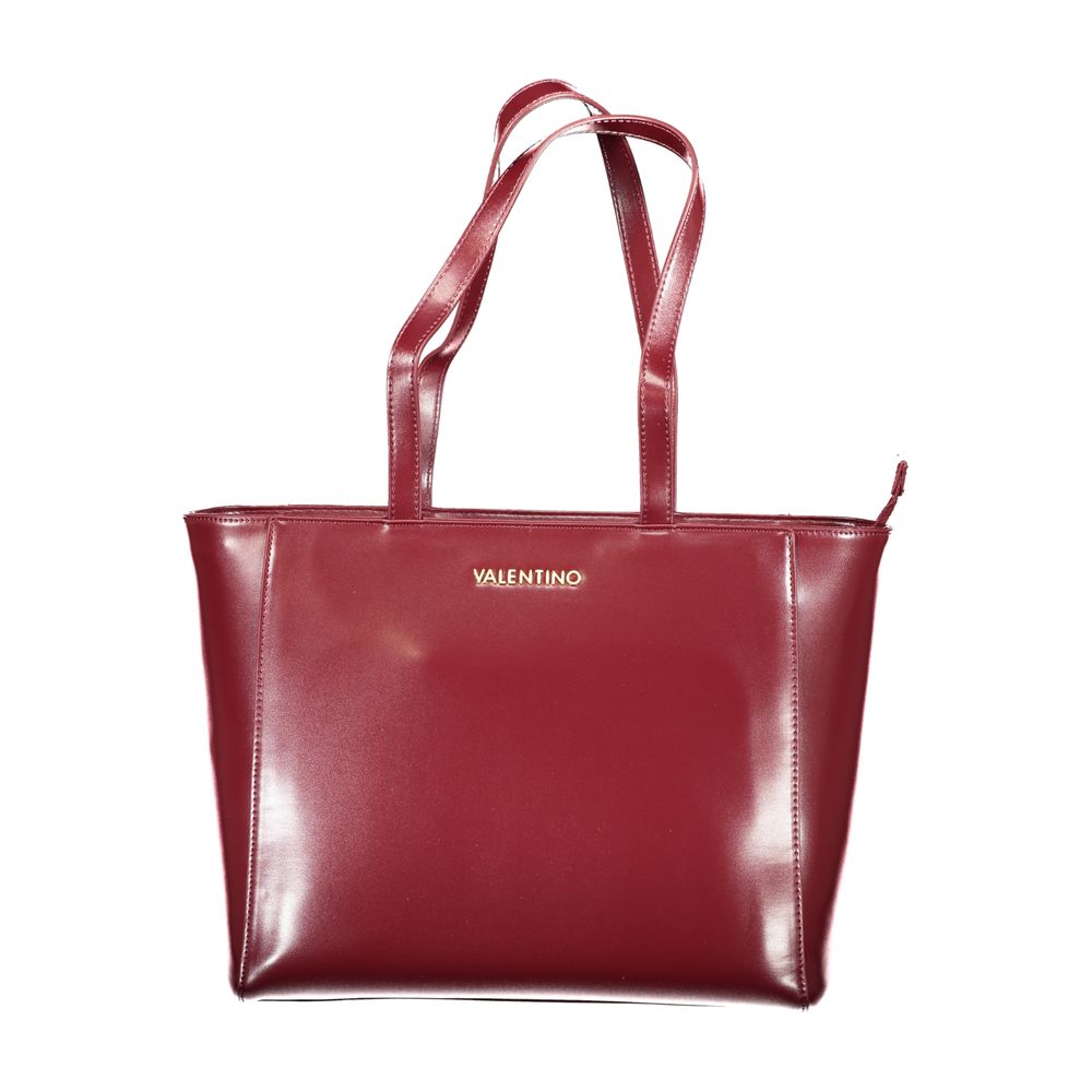 Mario Valentino Rosso Polyurethane Women's Shoulder Bag