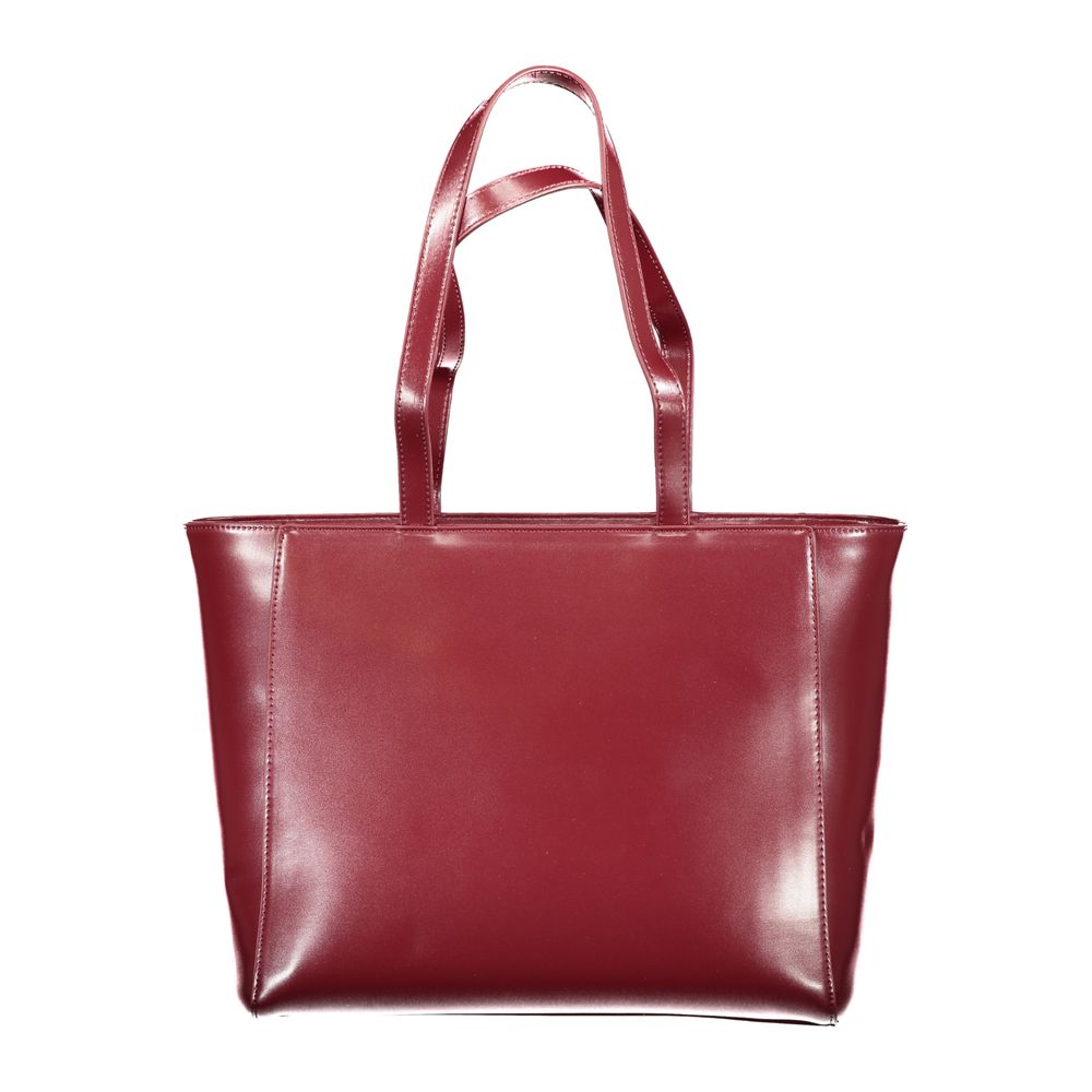 Mario Valentino Rosso Polyurethane Women's Shoulder Bag