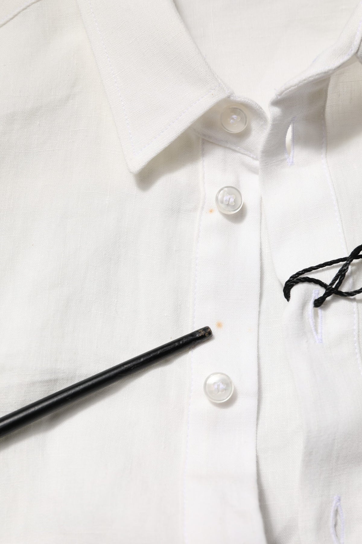 Dolce & Gabbana White DG Crown Embellish Dress Formal Shirt