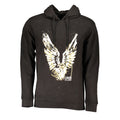 Cavalli Class "Nero Cotton Men Hoodie"