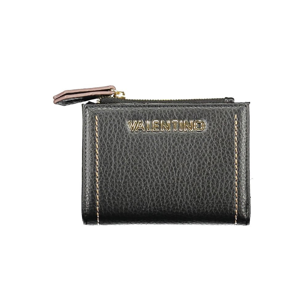 Mario Valentino Black Polyurethane Women Wallet