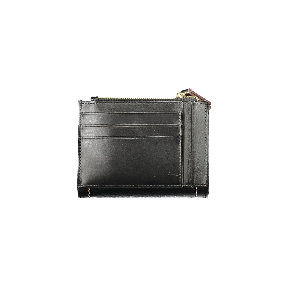 Mario Valentino Black Polyurethane Women Wallet