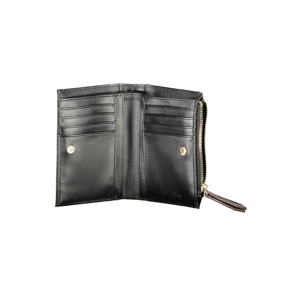 Mario Valentino Black Polyurethane Women Wallet