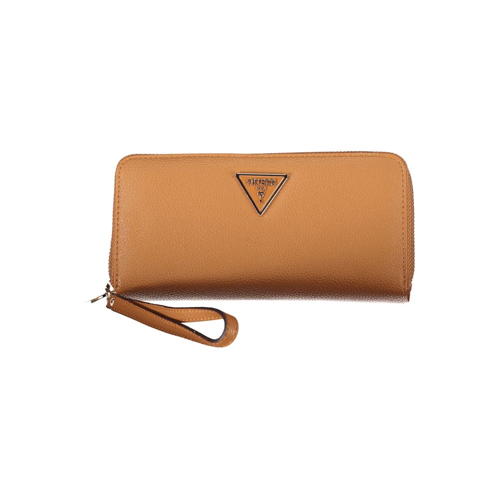 Guess Jeans Marrone Polyurethane Women Wallet