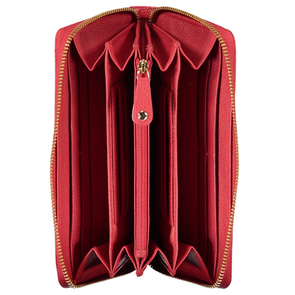 Mario Valentino Rosso Polyurethane Women Wallet