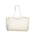 Mario Valentino Bianco Polyurethane Women's Bag with Handles and Internal Pocket