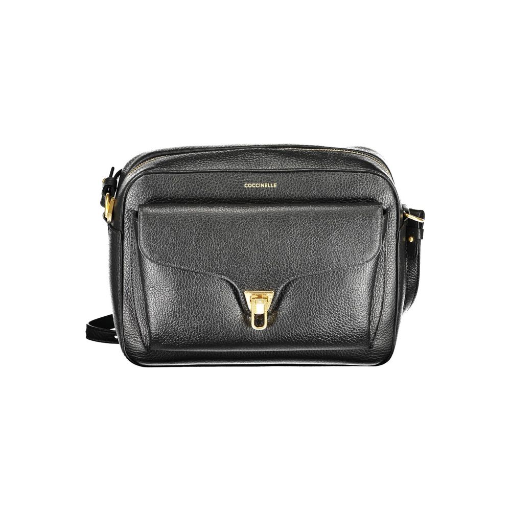 Coccinelle Nero Leather Women Shoulder Bag