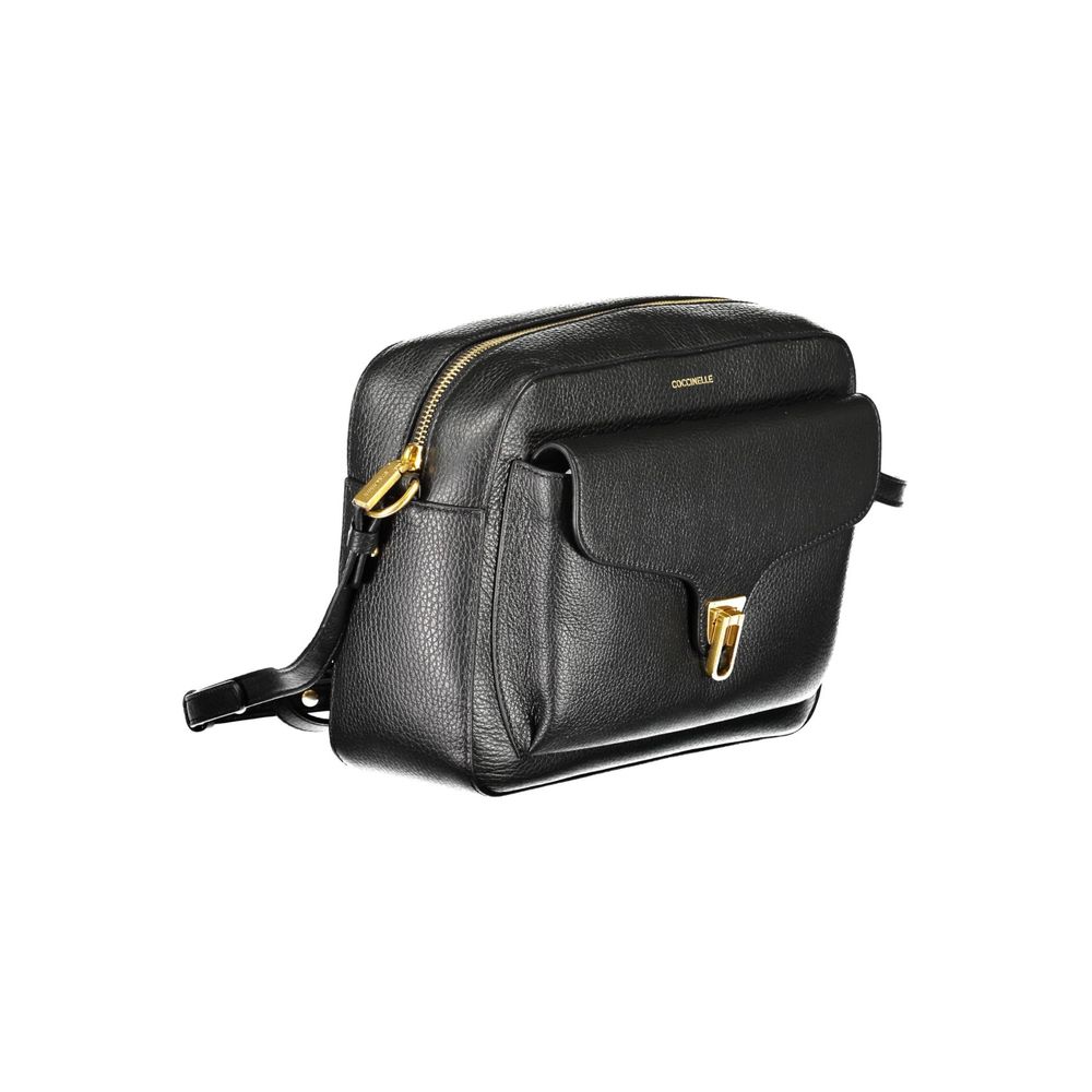 Coccinelle Nero Leather Women Shoulder Bag
