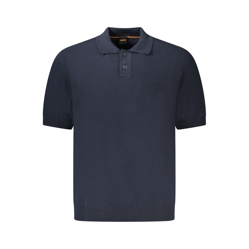 Hugo Boss Blu Cotton Mens Sweater