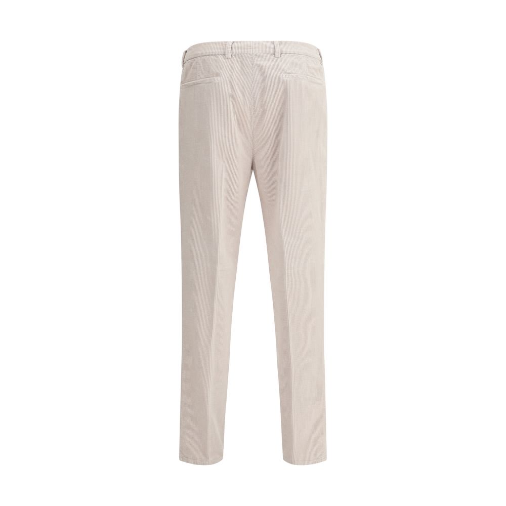 Brunello Cucinelli Gray Cotton Casual Pants