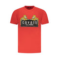 Cavalli Class Rosso Cotton Men T-Shirt