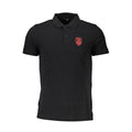 Cavalli Class Nero Cotton Men Polo