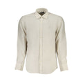 North Sails Beige Linen Men Shirt